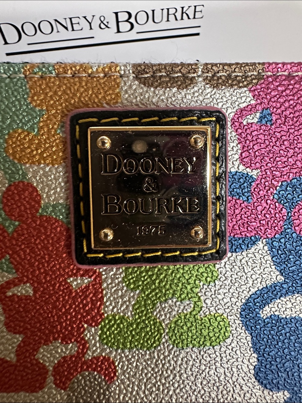 Dooney & Bourke Disney Mickey Mouse 10th Anniversary wallet wristlet - Picture 2 of 11